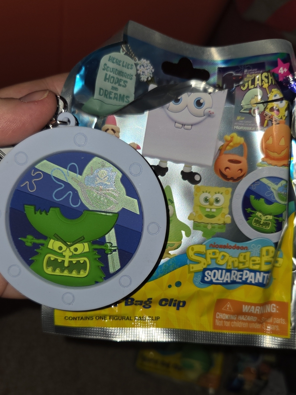 SpongeBob SquarePants The Flying Dutchman Pirate Bag Clip Keychain